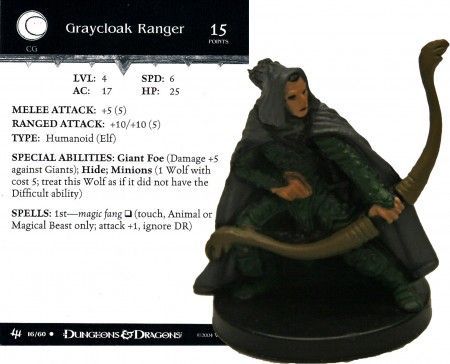 Graycloak Ranger #16 Archfiends D&amp;D Miniatures