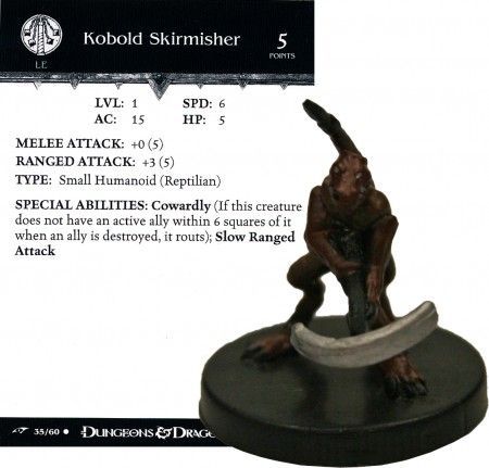 Kobold Skirmisher #35 Dragoneye D&amp;D Miniatures