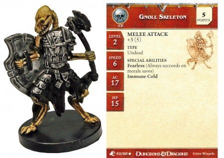 Gnoll Skeleton #52 Aberrations D&amp;D Miniatures