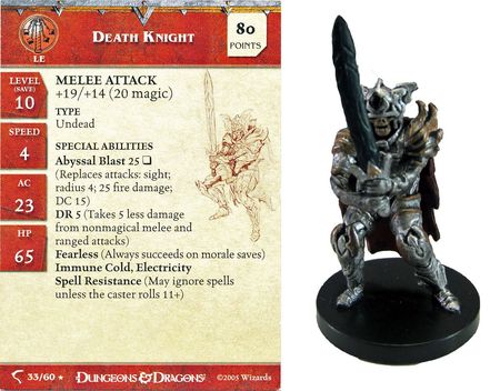 Death Knight #33 Deathknell D&amp;D Miniatures