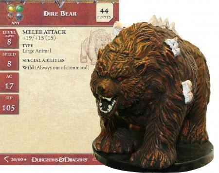 Dire Bear #26 Deathknell D&amp;D Miniatures