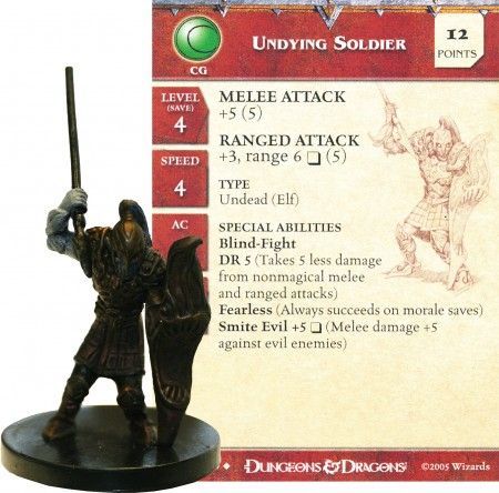 Undying Soldier #24 Deathknell D&amp;D Miniatures