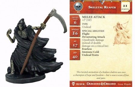 Skeletal Reaper #58 Blood War D&amp;D Miniatures