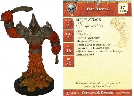 Fire Archon #50 Desert of Desolation D&amp;D Miniatures