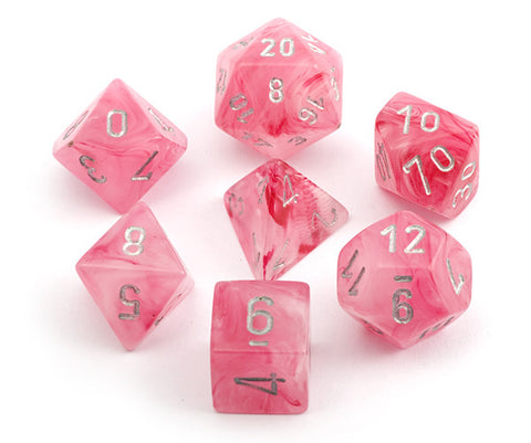 7-set Cube - Ghostly Glow Pink with Silver
