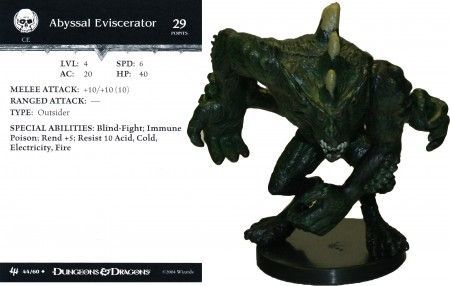 Abyssal Eviscerator #44 Archfiends D&amp;D Miniatures