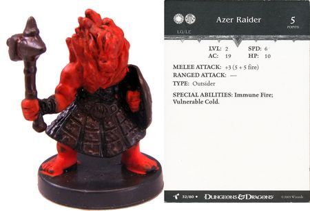 Azer Raider #32 Harbinger D&amp;D Miniatures