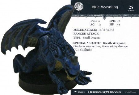 Blue Wyrmling #29 Dragoneye D&amp;D Miniatures