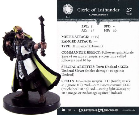 Cleric of Lathander #01 Archfiends D&amp;D Miniatures