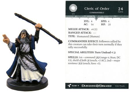 Cleric of Order #01 Harbinger D&amp;D Miniatures