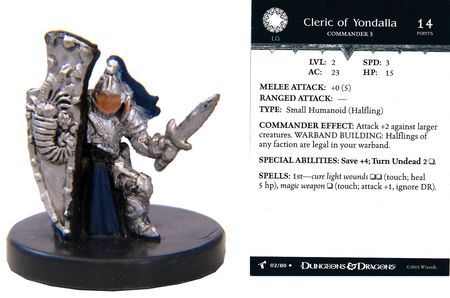 Cleric of Yondalla #02 Harbinger D&amp;D Miniatures