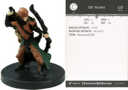 Elf Archer #21 Harbinger D&amp;D Miniatures