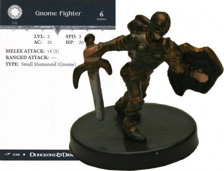 Gnome Fighter #03 Dragoneye D&amp;D Miniatures