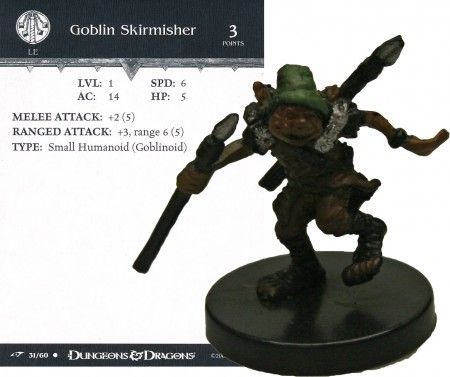 Goblin Skirmisher #31 Dragoneye D&amp;D Miniatures