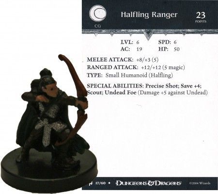 Halfling Ranger #17 Archfiends D&amp;D Miniatures