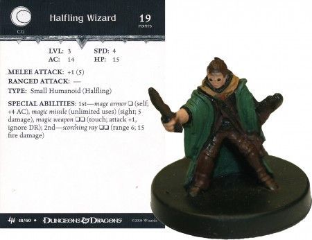 Halfling Wizard #18 Archfiends D&amp;D Miniatures