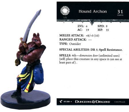 Hound Archon #07 Harbinger D&amp;D Miniatures