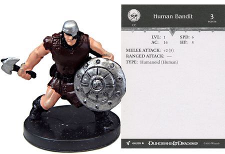 Human Bandit #66 Harbinger D&amp;D Miniatures