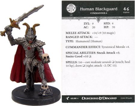 Human Blackguard #45 Harbinger D&amp;D Miniatures