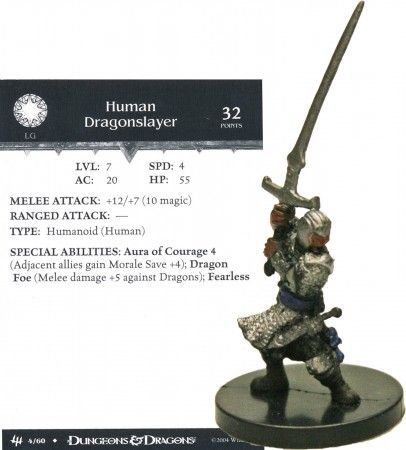 Human Dragonslayer #04 Archfiends D&amp;D Miniatures