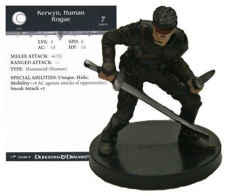 Kerwyn, Human Rogue #22 Dragoneye D&amp;D Miniatures