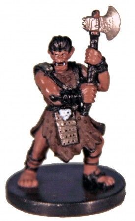 Krusk, Half-Orc Barbarian #26 Harbinger D&amp;D Miniatures
