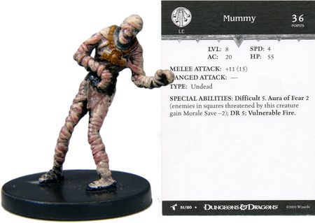 Mummy #51 Harbinger D&amp;D Miniatures