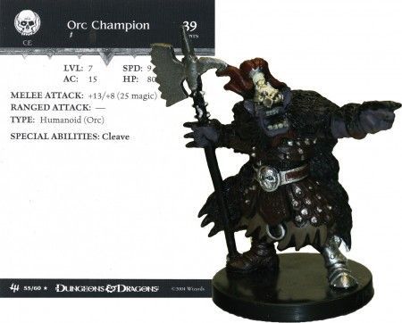 Orc Champion #55 Archfiends D&amp;D Miniatures