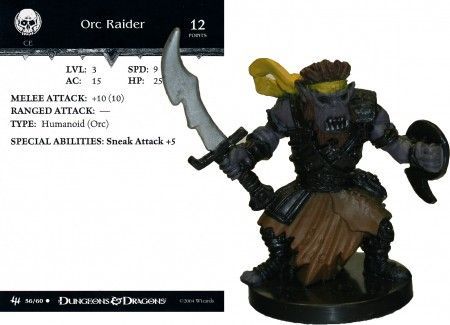 Orc Raider #56 Archfiends D&amp;D Miniatures