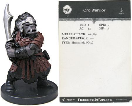 Orc Warrior #75 Harbinger D&amp;D Miniatures
