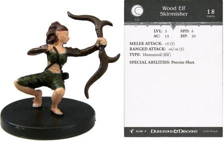 Wood Elf Skirmisher #31 Harbinger D&amp;D Miniatures