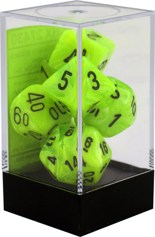 7-set Cube - Vortex Bright Green with Black