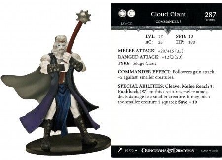 Cloud Giant #62 Giants of Legend D&amp;D Miniatures