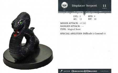 Displacer Serpent #43 Giants of Legend D&amp;D Miniatures