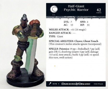 Half-Giant Psychic Warrior #17 Giants of Legend D&amp;D Miniatures
