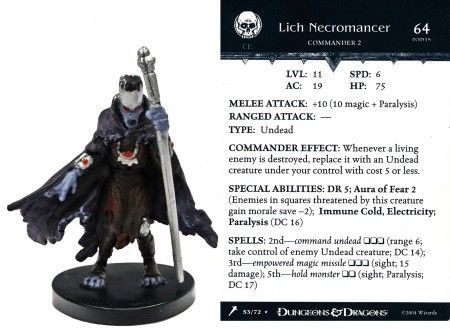 Lich Necromancer #53 Giants of Legend D&amp;D Miniatures