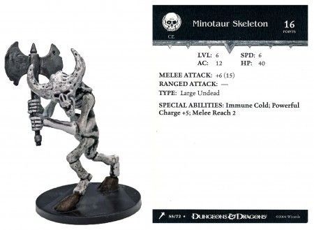 Minotaur Skeleton #55 Giants of Legend D&amp;D Miniatures