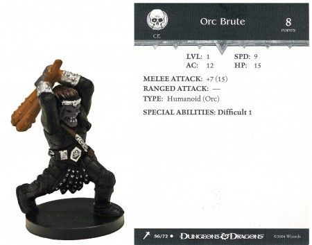 Orc Brute #56 Giants of Legend D&amp;D Miniatures