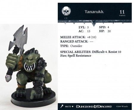 Tanarukk #59 Giants of Legend D&amp;D Miniatures