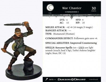 War Chanter #21 Giants of Legend D&amp;D Miniatures