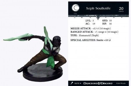 Xeph Soulknife #22 Giants of Legend D&amp;D Miniatures