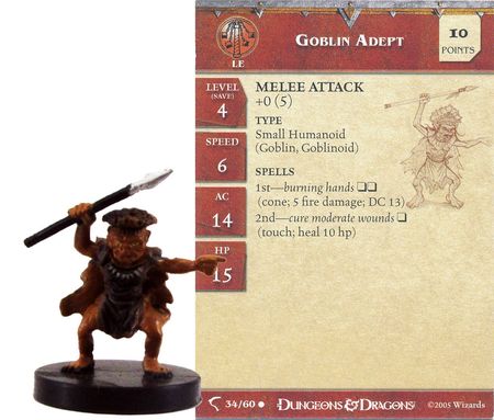 Goblin Adept #34 Deathknell D&amp;D Miniatures