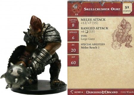 Skullcrusher Ogre #41 Deathknell D&amp;D Miniatures