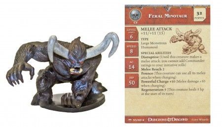 Feral Minotaur #53 Angelfire D&amp;D Miniatures