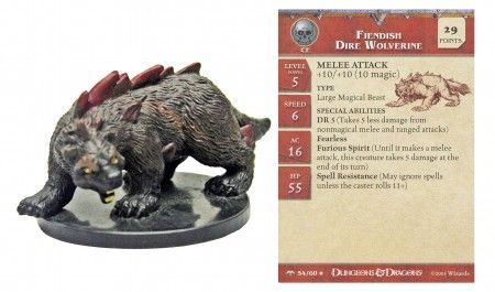 Fiendish Dire Wolverine #54 Angelfire D&amp;D Miniatures