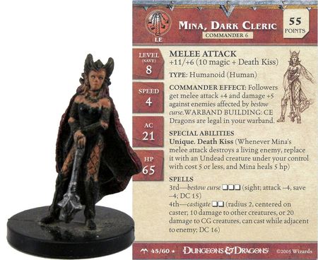 Mina, Dark Cleric #45 Angelfire D&amp;D Miniatures