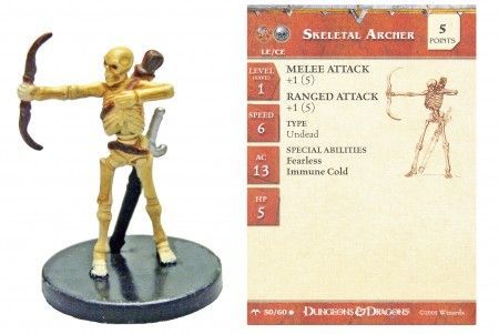 Skeletal Archer #50 Angelfire D&amp;D Miniatures