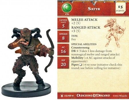 Satyr #22 Underdark D&amp;D Miniatures