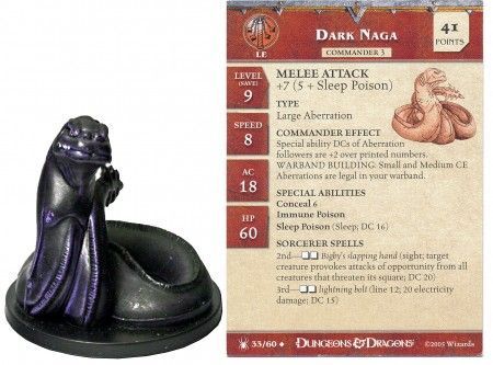 Dark Naga #33 Underdark D&amp;D Miniatures