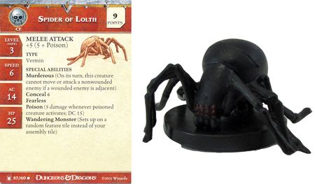 Spider of Lolth #57 Underdark D&amp;D Miniatures